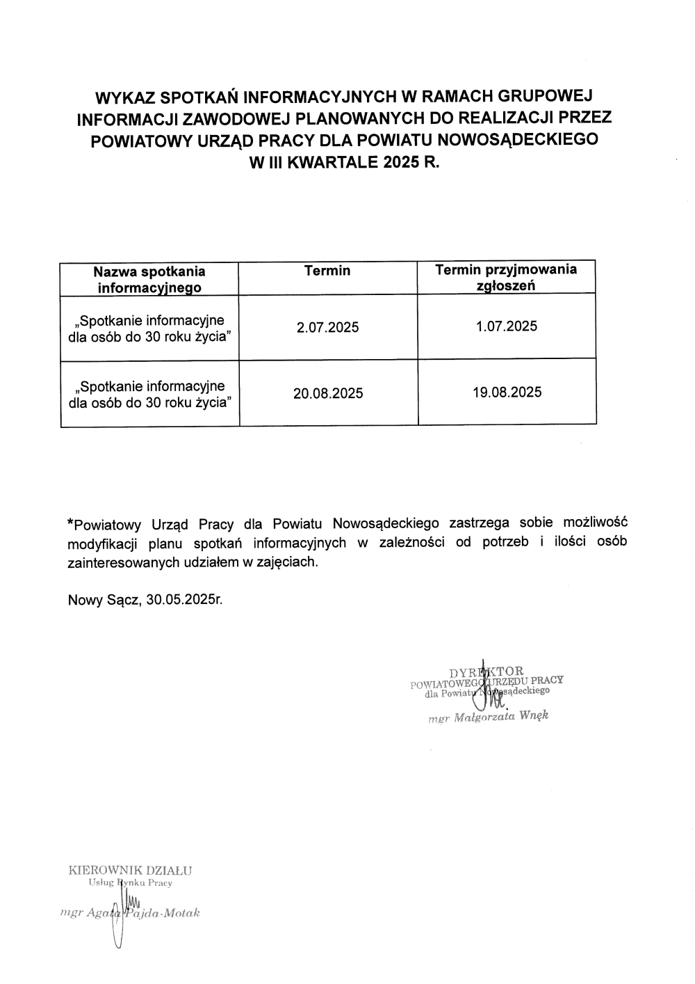 Wykaz spotkań informacyjnych w ramach grupowej informacji zawodowej planowanych do realizacji przez PUP dla PN w III kwartale 2025.pdf